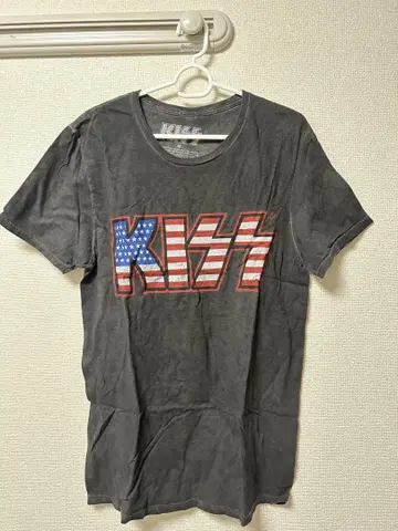 KISS 미국 국기 디자인 T셔츠