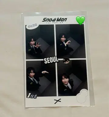 SnowMan 팝업 한국 즉석 사진 아베 료헤이