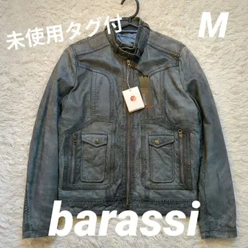 장미 barassi 미사용 택 포함 싱글 라이더 자켓 램 가죽