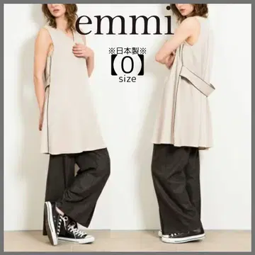 emmi atelier 파이핑 원피스 레이어드 베이지 0