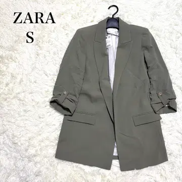 미사용 ZARA 자라 자켓 S 올리브 그린 택 포함