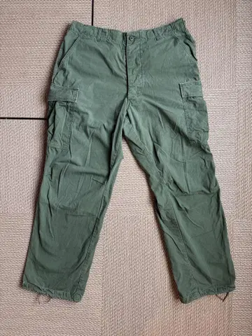 60s US ARMY 정글 퍼티그 팬츠 3rd 논립 L
