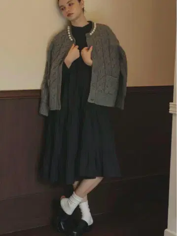 UNMINOU 펄 가디건