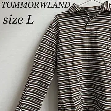 [ 하자품 ] TOMMORWLAND 투모로우랜드 보더 긴팔 셔츠 L