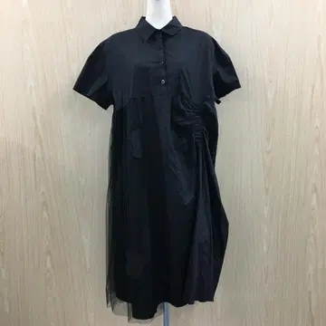 BRILLANTE 튤 사용 셔츠 원피스 F0904B11