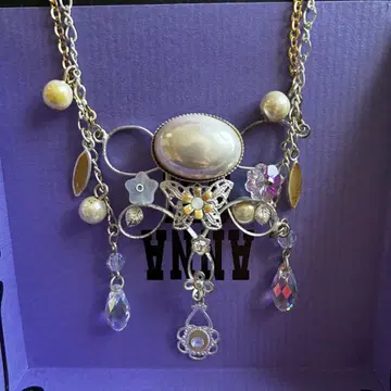 목걸이 화이트 화이트 드레스 파티 나비 (안나수이 ANNA SUI)