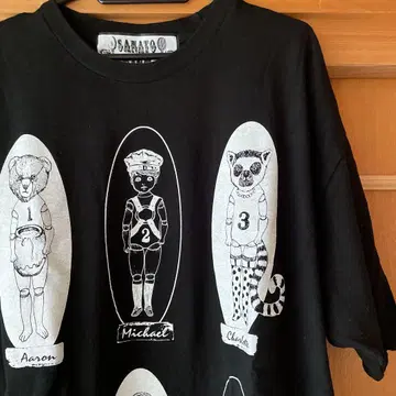 SANATORIUM 다크 호러 T셔츠 인형 666 블랙