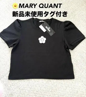 택 포함 미사용 새상품 마리콴트 퍼프 슬리브 반팔 T셔츠