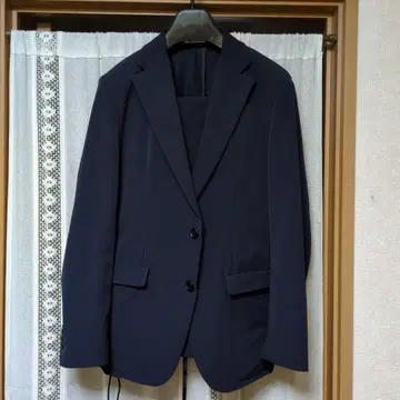 SUIT SELECT 다크 네이비 나일론 셋업