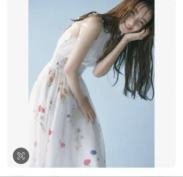 택 포함 새상품 백리본 쉬폰 원피스 꽃무늬 S SNIDEL