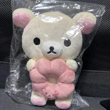 도넛 마쿠마쿠 봉제 인형 (리락쿠마 x 미스터도넛 코리락쿠마