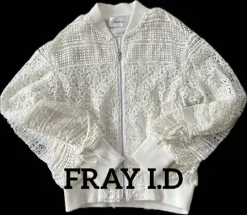 FRAY I.D 레이스 디자인 집업 점퍼