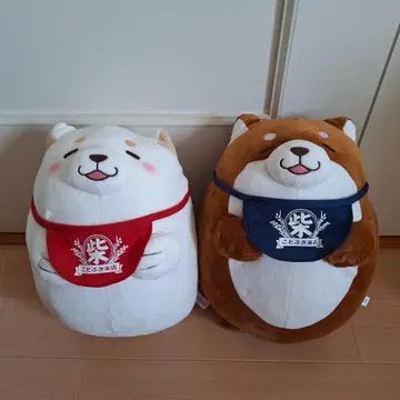 충견 모치시바 시바견 봉제 인형 2체 세트