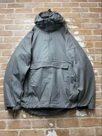 아노락 후드티 밀리터리 후드티 오버 사이즈 하프 지퍼 구제 의류