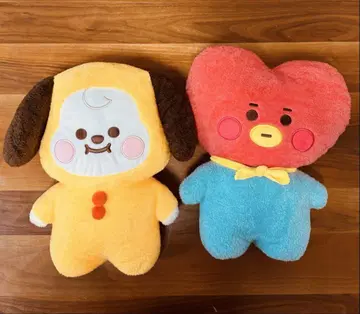 BT21 탓톤 봉제 인형 L 2점 세트 치미 타타