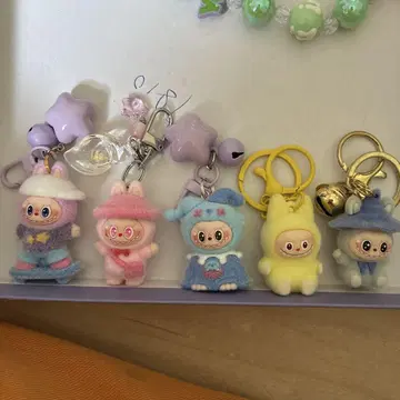 LABUBU 키링 5개 세트