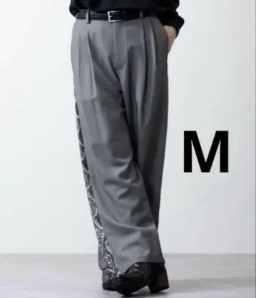 [ CLEL ] TR 루즈 사이드 집 디자인 팬츠 M