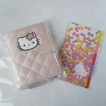 [ 초레어 ] 키티 시스템 수첩 퀼팅 라버즈 클럽 핑크 리필