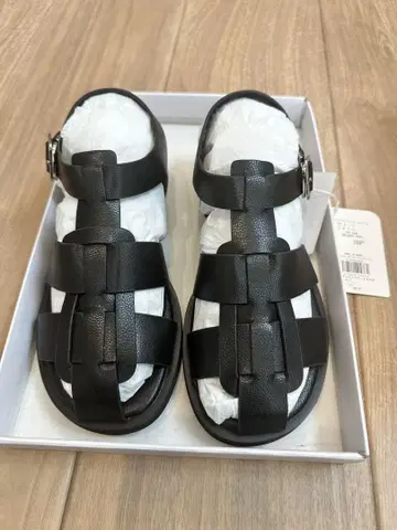 구르카 샌들 블랙 S