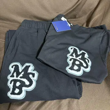 MSB 블랙 스웨트 팬츠 T셔츠 세트 M 사이즈