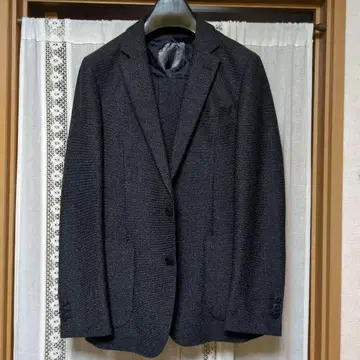 SUIT SELECT 다크 그레이 저지 셋업