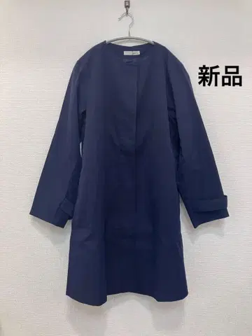 새상품 슈라루 네이비 봄 가을 코트 얇은 소재 꽃가루