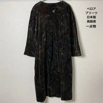 원피스 벨로아 플리츠 일본제 고급스러움 올 패턴, 하나뿐인 광택감