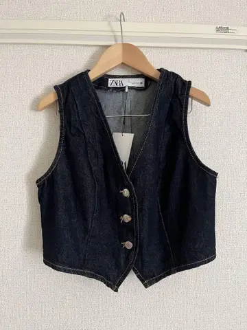 ZARA 데님 베스트 M 미사용 새상품