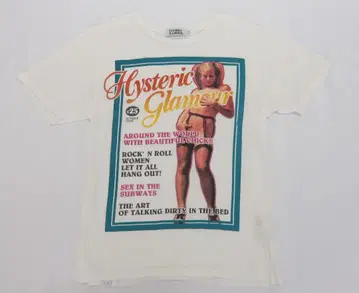 HYSTERIC GLAMOUR 히스걸 매거진 T셔츠 M