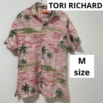 TORI RICHARD 리차드 하와이 제조 알로하 셔츠 반팔 M