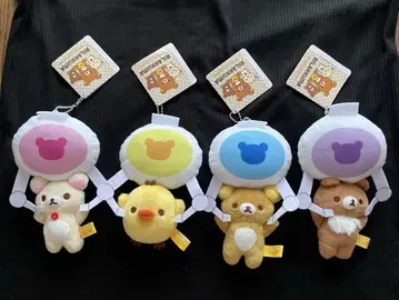 리락쿠마 크레인에 매달린 부들부들 봉제 인형 전 4종 컴플리트