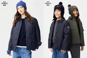 새상품 유니클로 안야 힌드마치 퍼프 테크 자켓 M 시밀러룩