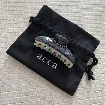 미사용급 acca 앤디 코라나 헤어 클립 M 사이즈 네이비 수납 가방