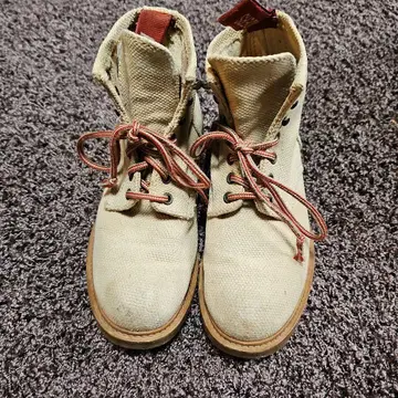 캠퍼 레이스업 부츠 캔버스 숏부츠 36 CAMPER