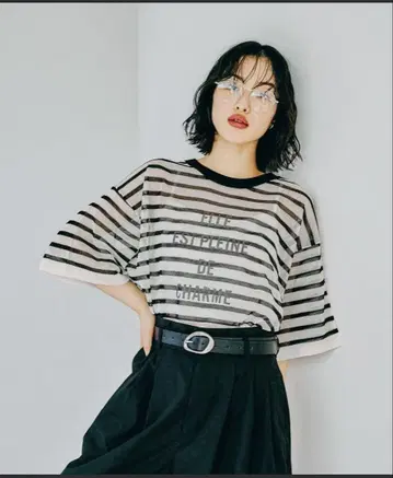 렙심 12게이지 시어 로고 5부 소매 풀오버