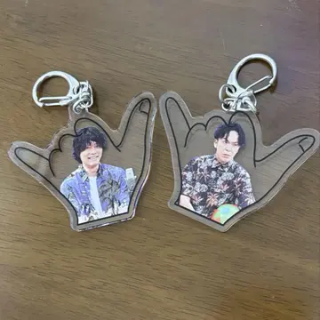 한여름! 아로하 요세 복권 9번가 레트로 아로하 포즈 아크릴 키링