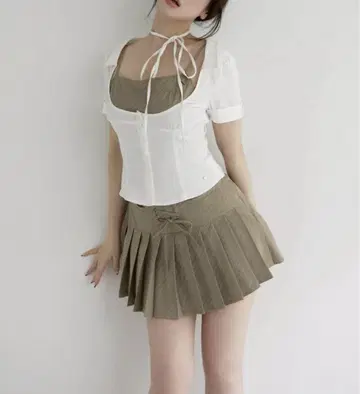 앤드마리 andmary Jad pleats set up brown
