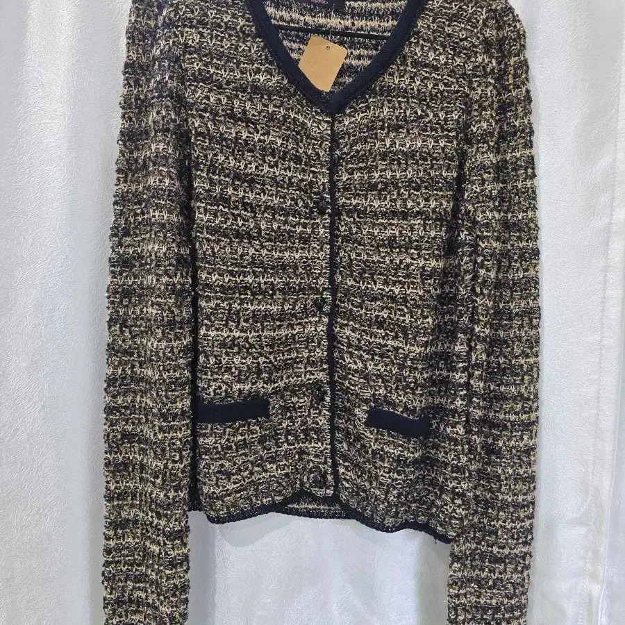 Roem 트위드 긴팔 가디건