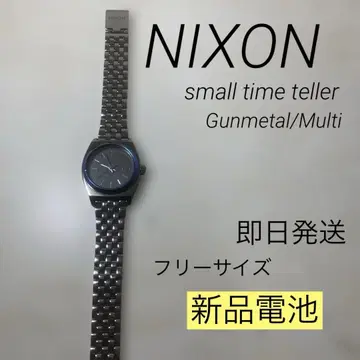 Nixon small time teller 손목시계 새상품 배터리 건메탈