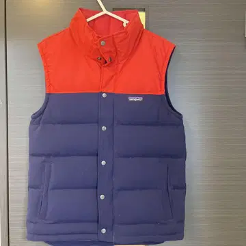 Patagonia 다운 베스트 빨간색/네이비 파타고니아