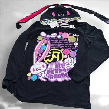 귀중/새상품/모리 척/범용 토끼/후드 부착 긴팔 t셔츠