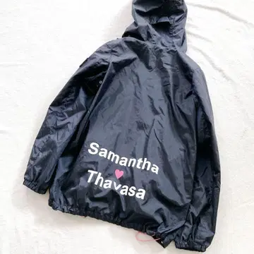 Samantha Thavasa 후드 부착 자켓 네이비