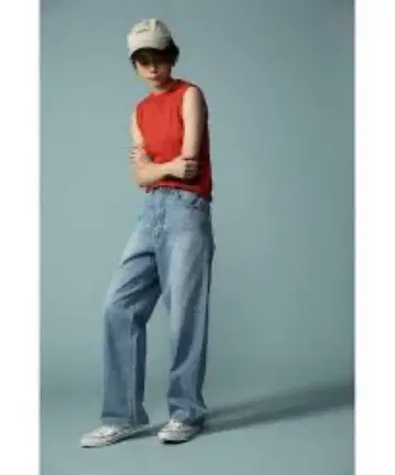 AZUL BY MOUSSY 하이웨스트 와이드 데님 팬츠