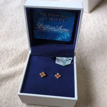 스와로브스키 지르코니아 꽃 모양 귀걸이