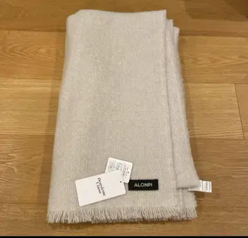새상품 아론피 캐시미어 ALONPI CASHMERE 스톨 내추럴