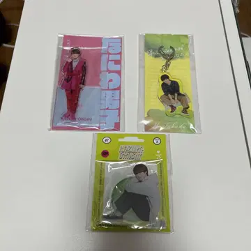 아크릴 스탠드 아크릴 키링 나니와단시 3종 세트 오하시 카즈야