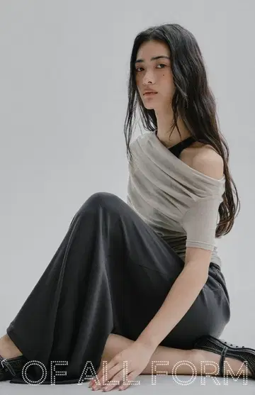 oaf 2way drape tops 올리브