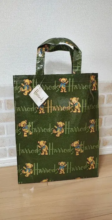 해롯 Harrods 곰 무늬 토트백 택 포함 새상품