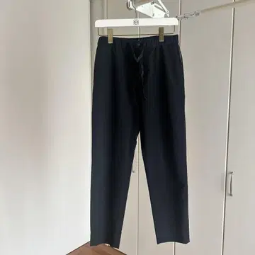 MONOBI 블랙 와이드 팬츠 허리밴딩