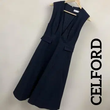 [ CELFORD ] 데님 원피스 SIZE36 플레어 #2196